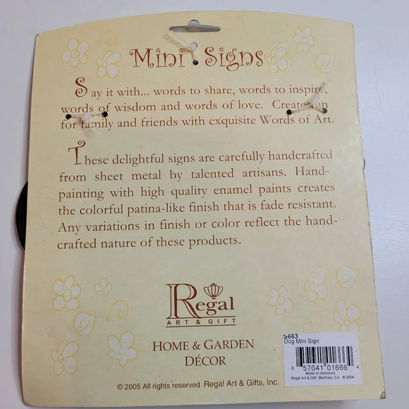 Regal Art & Gifts It's a Dog's Life Home and Garden Decor NEW - Picture 7 of 7